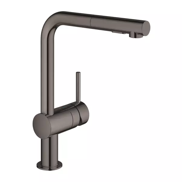 Baterie bucatarie cu dus extractabil Grohe Minta 2 tipuri de jet antracit lucios Hard Graphite [2]