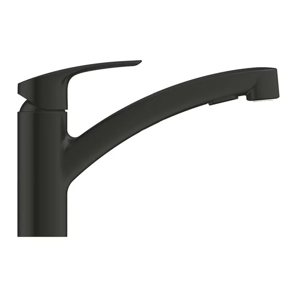 Baterie bucatarie cu dus extractibil negru mat Grohe Eurosmart New [1]