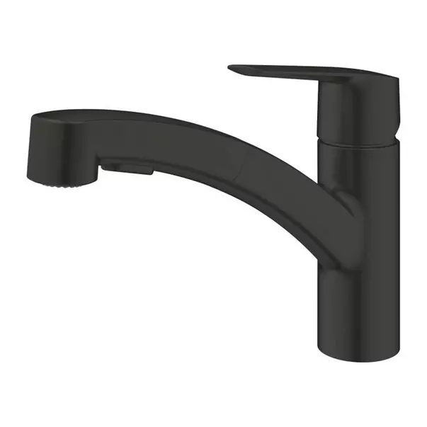 Baterie bucatarie cu dus extractibil Grohe Start negru mat [2]