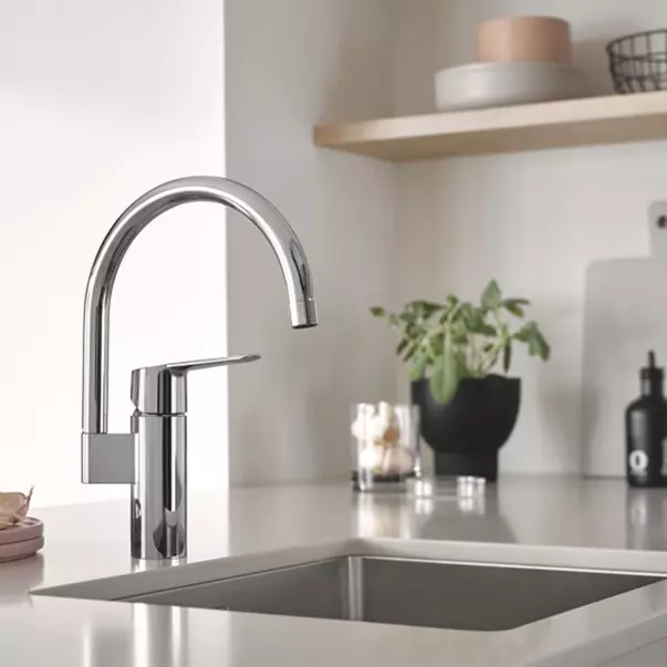 Baterie bucatarie Grohe Start cu pipa pivotanta crom lucios [2]
