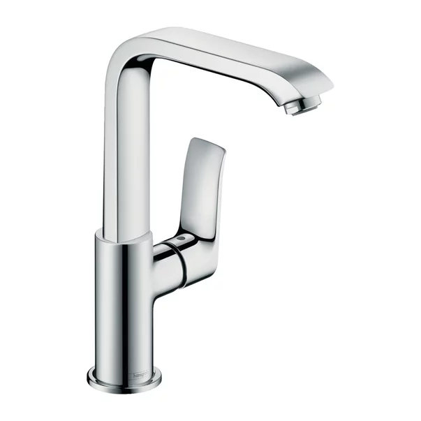 Baterii baie - Baterie lavoar inalta Hansgrohe Metris 230 crom cu ventil Pop-Up