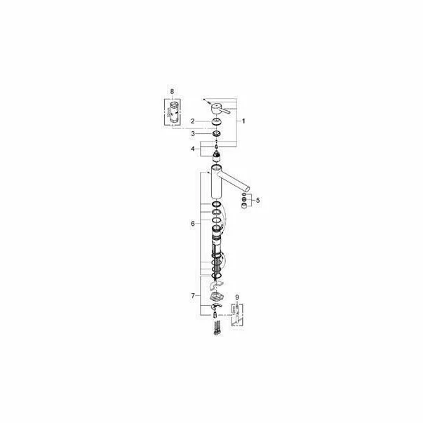 Baterie bucatarie Grohe Concetto pipa 19.8 cm crom lucios [2]