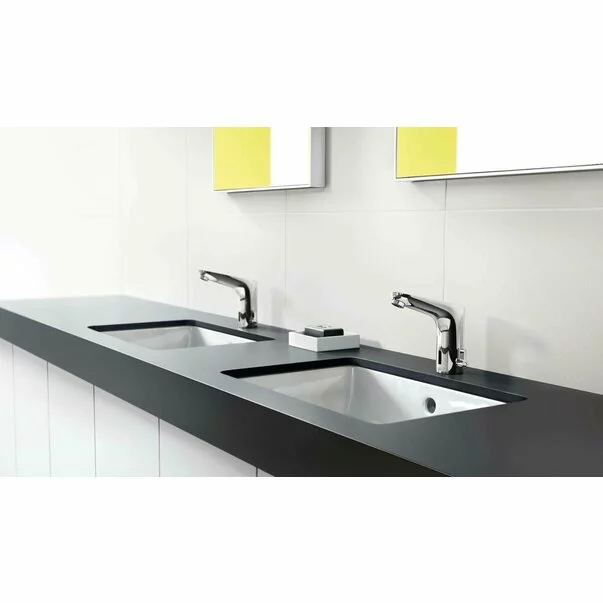 Baterie lavoar electronica Hansgrohe Focus cu acumulator si reglaj temperatura crom [2]