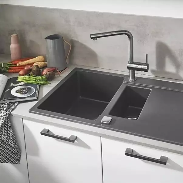 Baterie bucatarie Grohe Minta antracit periat Hard Graphite [2]