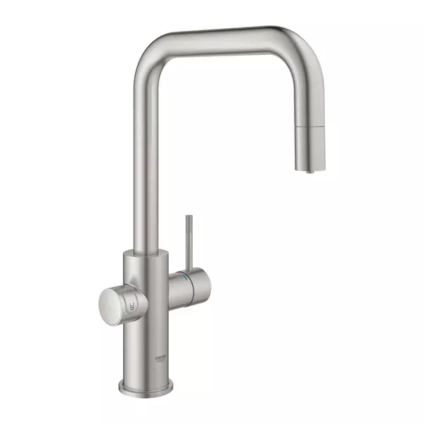 Baterie bucatarie Grohe Blue Home Ondus crom periat Supersteel pipa tip U si Starter Kit [2]