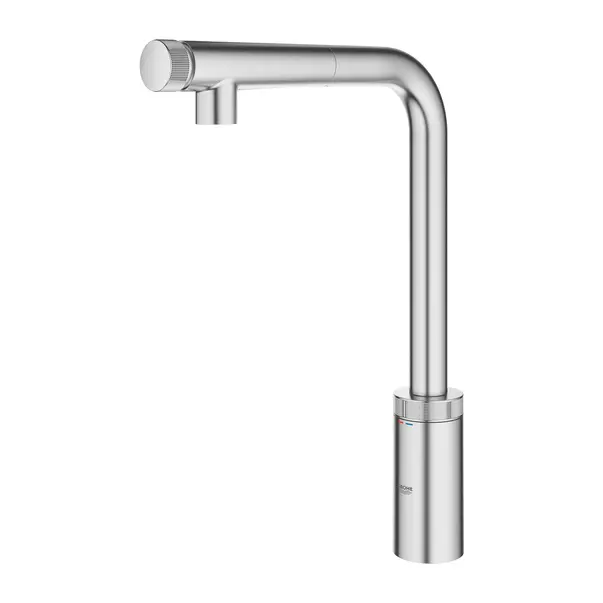 Baterie bucatarie cu dus extractibil Grohe Minta SmartControl crom periat Supersteel [3]