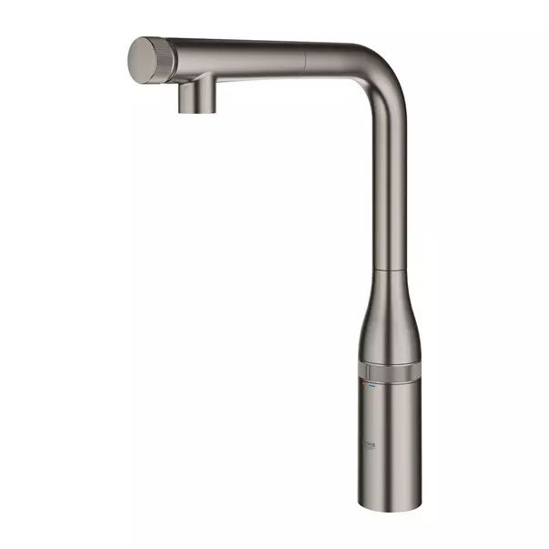 Baterie bucatarie cu dus extractibil Grohe Essence SmartControl antracit periat Hard Graphite [2]