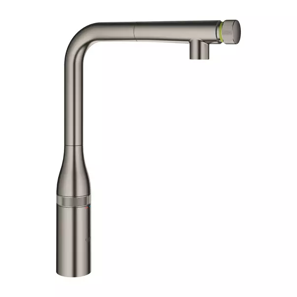 Baterie bucatarie cu dus extractibil Grohe Essence SmartControl antracit periat Hard Graphite [4]