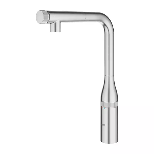 Baterie bucatarie cu dus extractibil Grohe Essence SmartControl crom periat Supersteel [3]