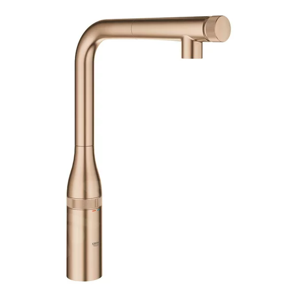 Baterie bucatarie cu dus extractibil Grohe Essence SmartControl cupru periat Brushed Warm Sunset [1]