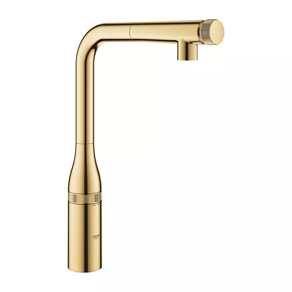 Baterie bucatarie cu dus extractibil Grohe Essence SmartControl auriu lucios Cool Sunrise [1]