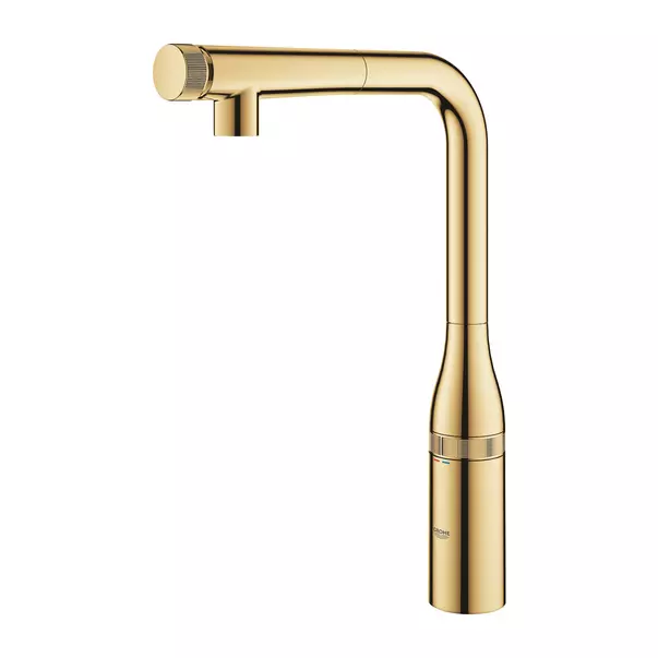 Baterie bucatarie cu dus extractibil Grohe Essence SmartControl auriu lucios Cool Sunrise [3]
