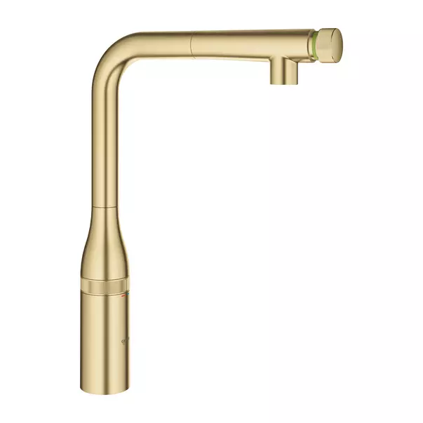 Baterie bucatarie cu dus extractibil Grohe Essence SmartControl auriu periat Cool Sunrise [4]