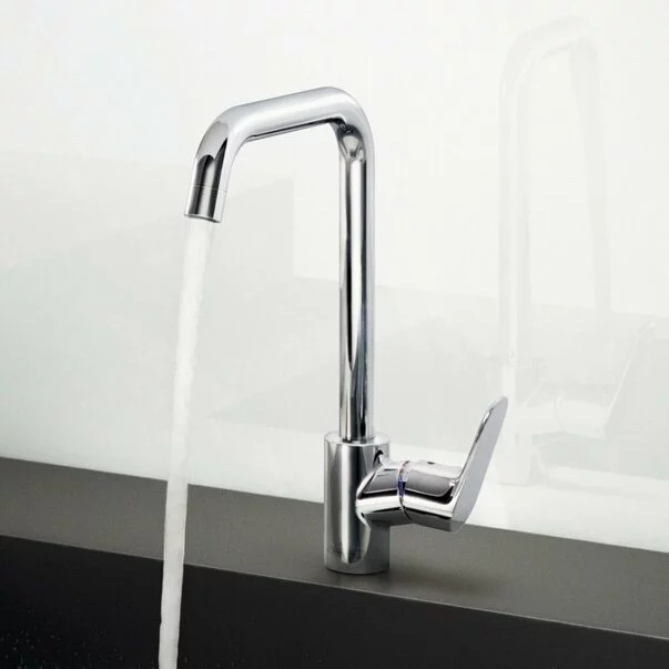 Baterie bucatarie Hansgrohe Focus cu pipa rotativa crom [2]