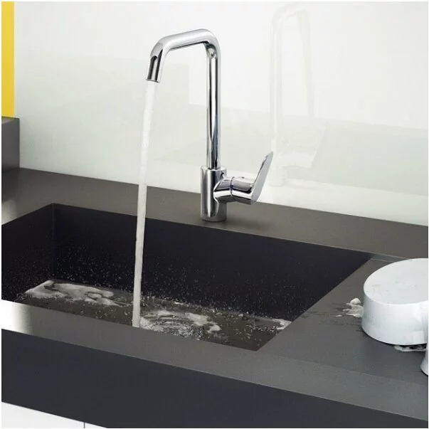 Baterie bucatarie Hansgrohe Focus cu pipa rotativa crom [4]