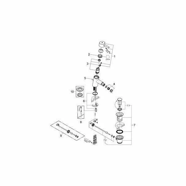 Baterie bideu Grohe Concetto crom lucios [3]