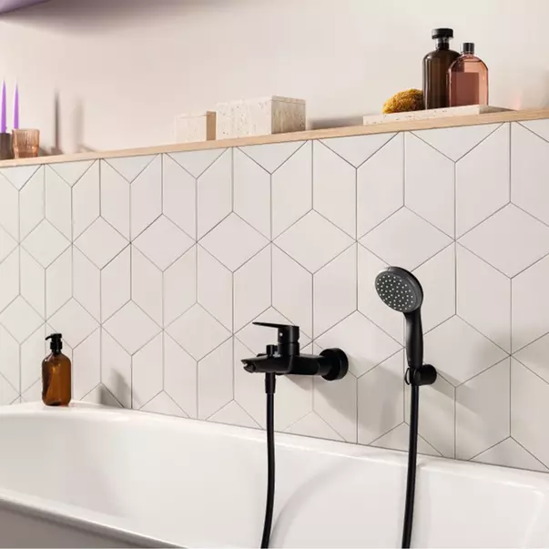 Baterie cada - dus Grohe Start monocomanda finisaj negru mat [3]
