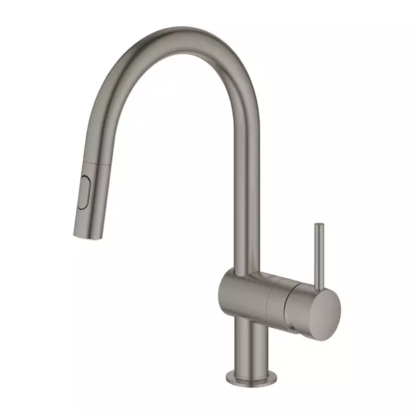 Baterie bucatarie cu dus extractibil Grohe Minta antracit periat Hard Graphite [2]