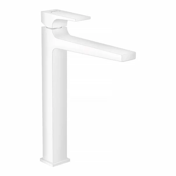 Baterii baie - Baterie lavoar inalta Hansgrohe Metropol 260 alb mat