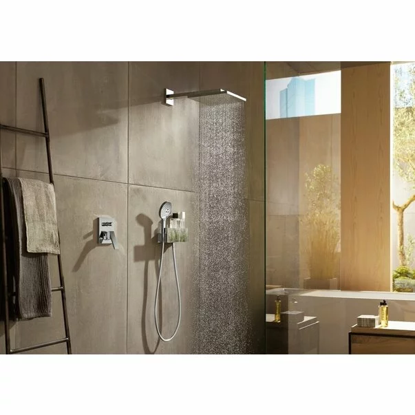 Baterie cada - dus incastrata Hansgrohe Metropol crom + corp incastrat iBox [6]