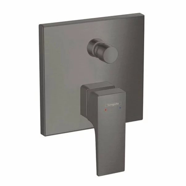 Baterii cada - Baterie cada - dus incastrata Hansgrohe Metropol negru - crom periat