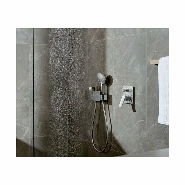 Baterie cada - dus incastrata Hansgrohe Metropol negru - crom periat [4]