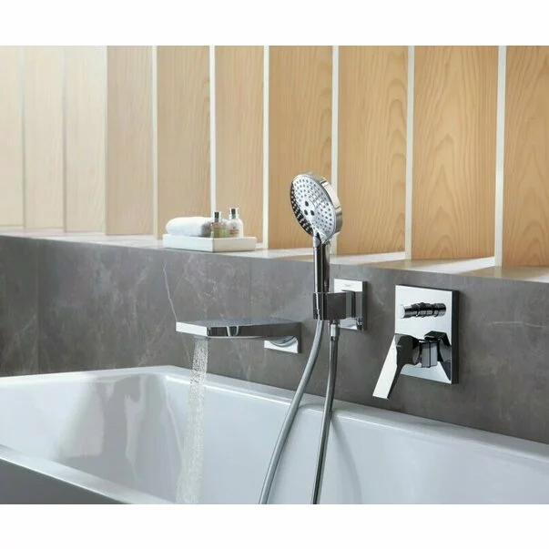 Baterie cada - dus incastrata Hansgrohe Metropol alb mat [2]