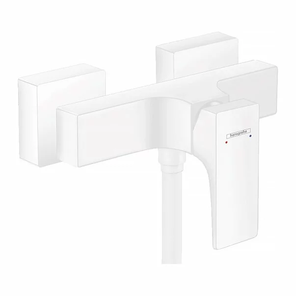 Baterii baie - Baterie dus Hansgrohe Metropol alb mat