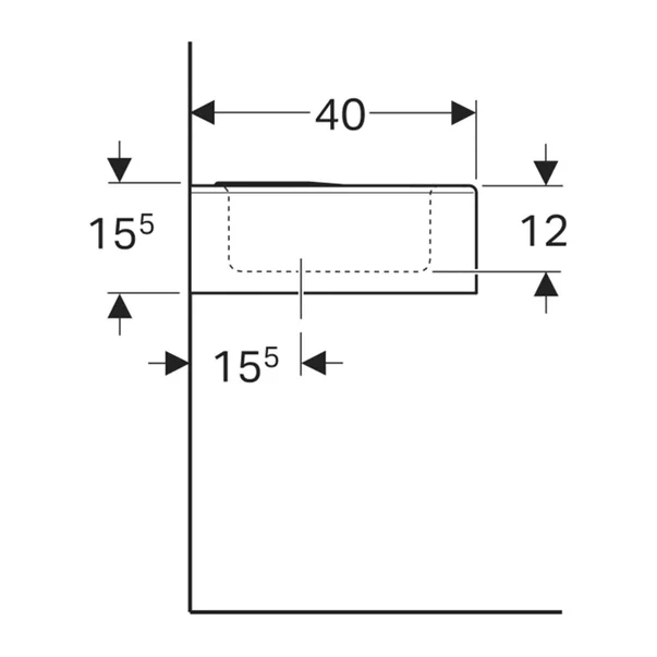 Lavoar pentru copii Geberit Bambini alb 60 cm [4]
