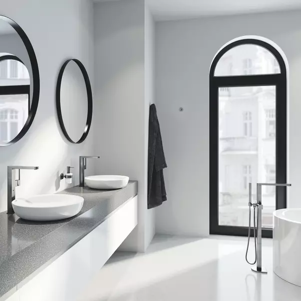 Baterie lavoar inalta Grohe Plus XL monocomanda antracit periat Hard Graphite [2]