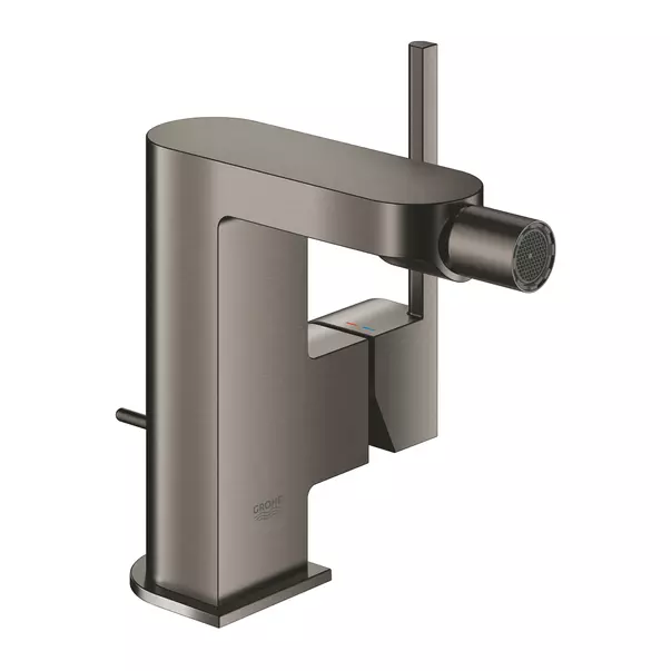 Baterii bideu si dus igienic - Baterie bideu Grohe Plus antracit periat Hard Graphite monocomanda cu ventil Pop-Up
