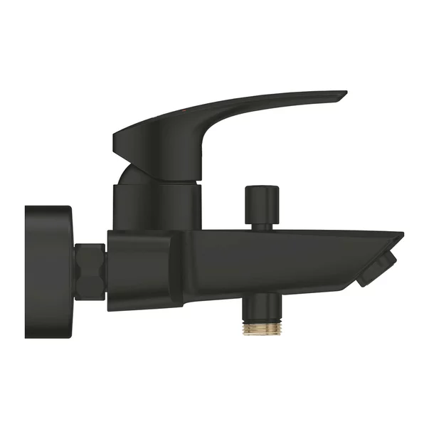 Baterii cada - Baterie cada - dus negru mat Grohe Eurosmart New