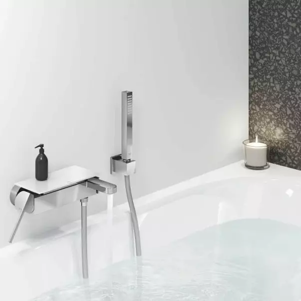 Baterie cada - dus Grohe Plus crom lucios cu set de dus [2]