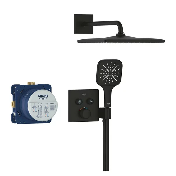 Sistem de dus negru mat Grohe SmartControl SmartActive 310 Cube [1]