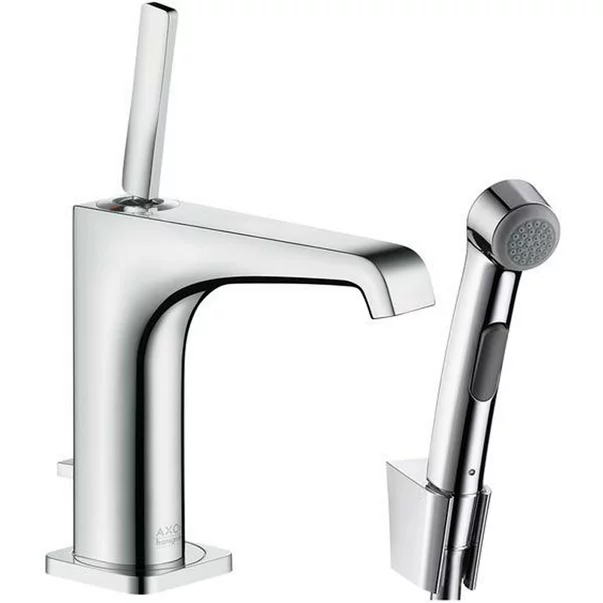 Baterii baie - Baterie lavoar monocomanda Hansgrohe Axor CitterioE cu dus igienic