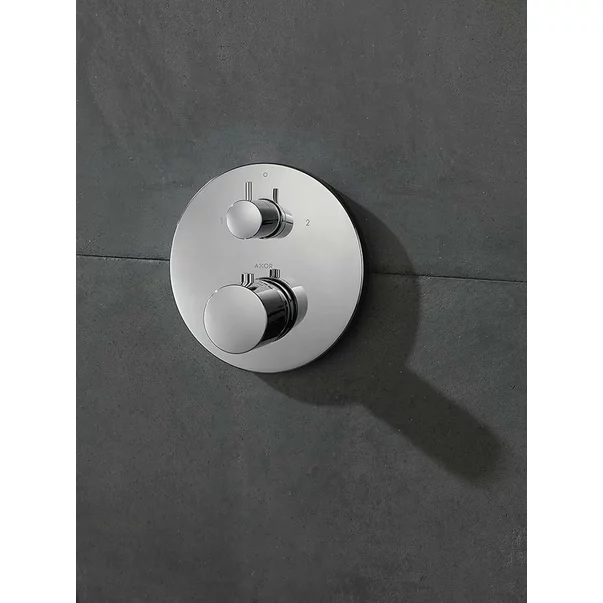 Baterii baie - Baterie dus termostatata incastrata Hansgrohe Axor Uno cu divertor