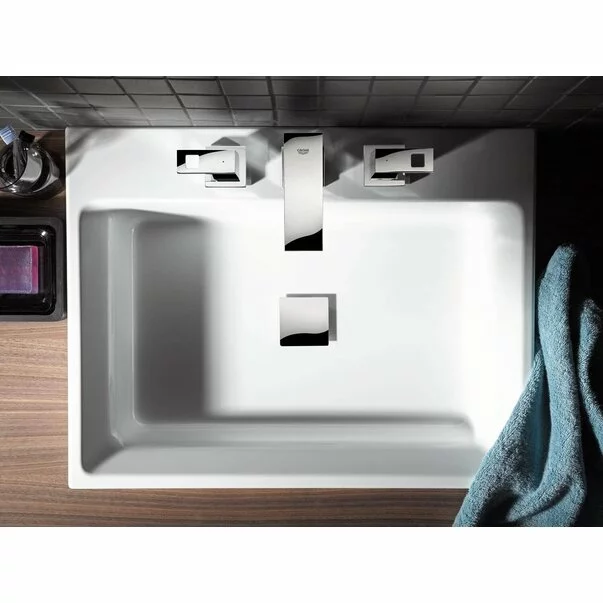 Lavoar pe blat Grohe Cube Ceramic cu PureGuard 60x49 cm [2]