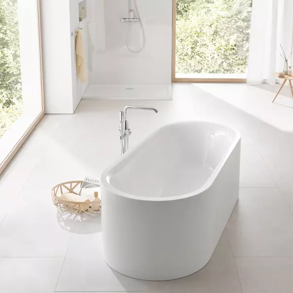 Cada freestanding Grohe Essence 180x80 cm alb Alpine White [1]