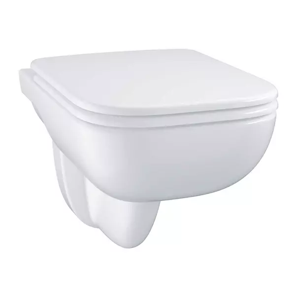 Set vas WC suspendat Grohe Start Edge rimless alb cu capac softclose [3]