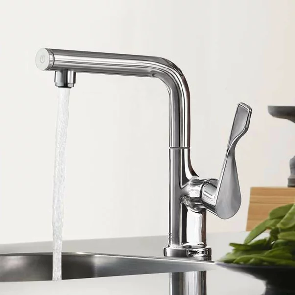 Baterii cu pipa flexibila - Baterie bucatarie cu pipa flexibila Hansgrohe Axor Citterio Select 230
