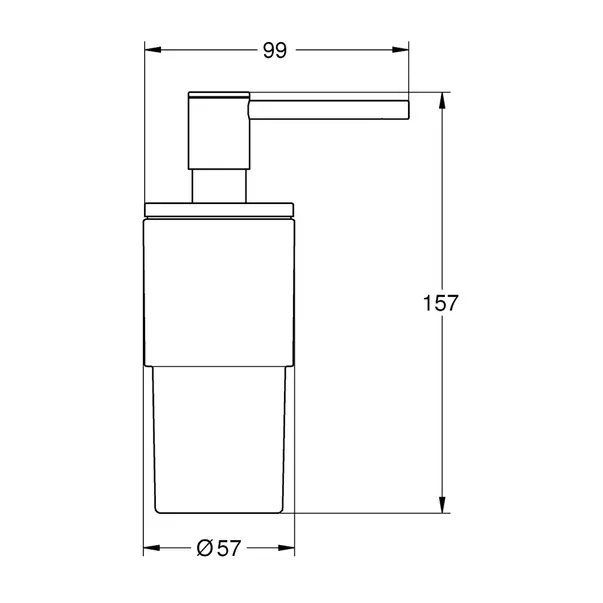 Dozator sapun lichid Grohe Atrio antracit periat Hard Graphite [2]