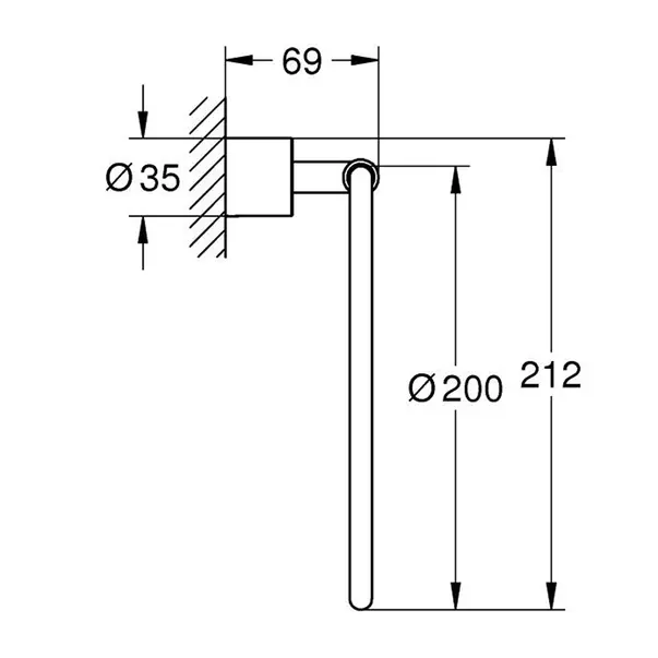 Inel portprosop Grohe Atrio antracit periat Hard Graphite [3]