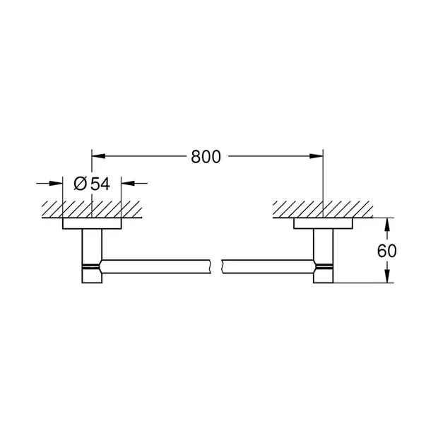 Bara portprosop Grohe Essentials 80 cm auriu periat Cool Sunrise [4]
