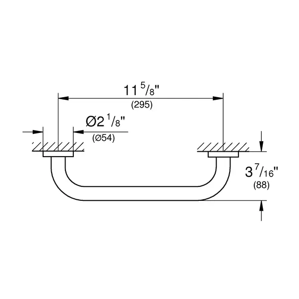 Maner de sustinere Grohe Essentials 35 cm auriu periat Cool Sunrise [2]