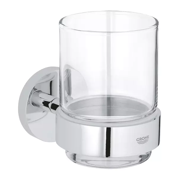 Suport periute de dinti Grohe Essentials crom lucios - sticla transparenta [2]