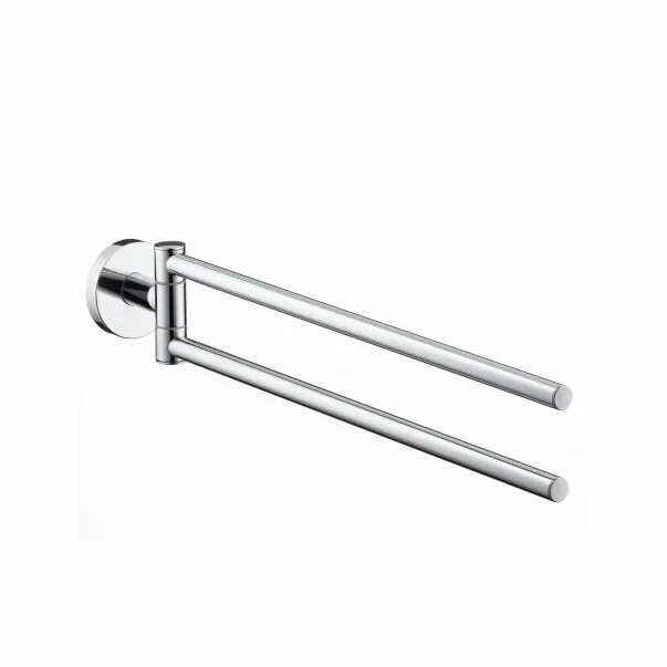 Cuiere si suporturi prosoape - Suport prosop dublu Hansgrohe Logis crom