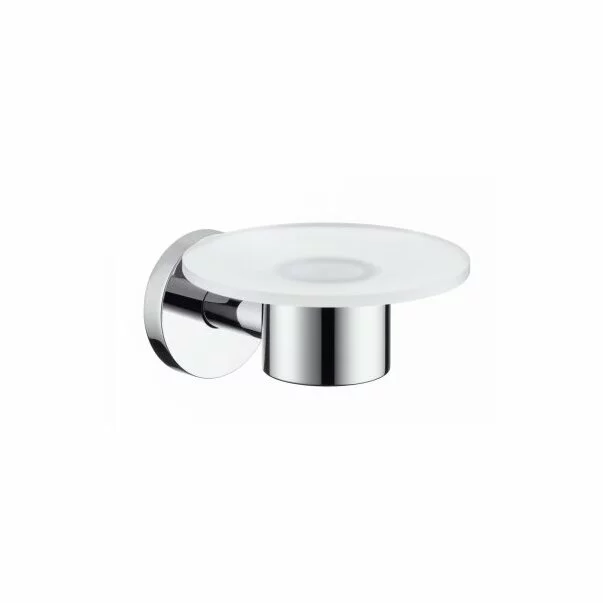 Accesorii lavoar - Savoniera Hansgrohe Logis crom - alb