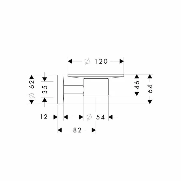 Savoniera Hansgrohe Logis crom - alb [3]