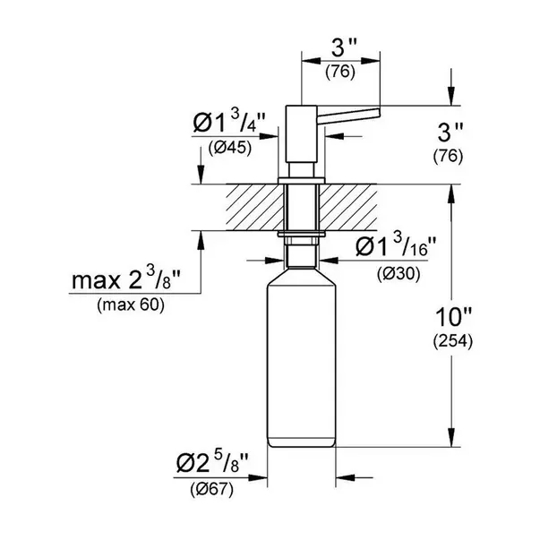 Dozator detergent Grohe Cosmopolitan antracit periat Hard Graphite [4]