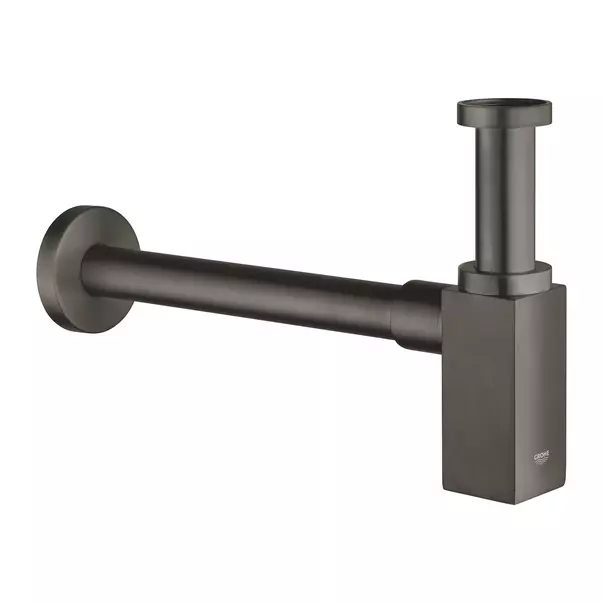 Sifon estetic pentru lavoar Grohe rectangular antracit periat Hard Graphite [1]